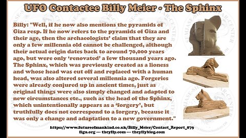 Billy Meier UFO Contact Reports - Sphinx