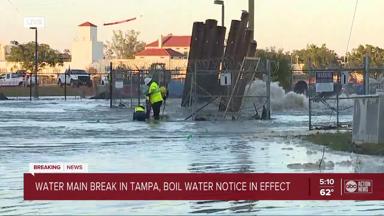 Water boil notice issued for Tampa residents