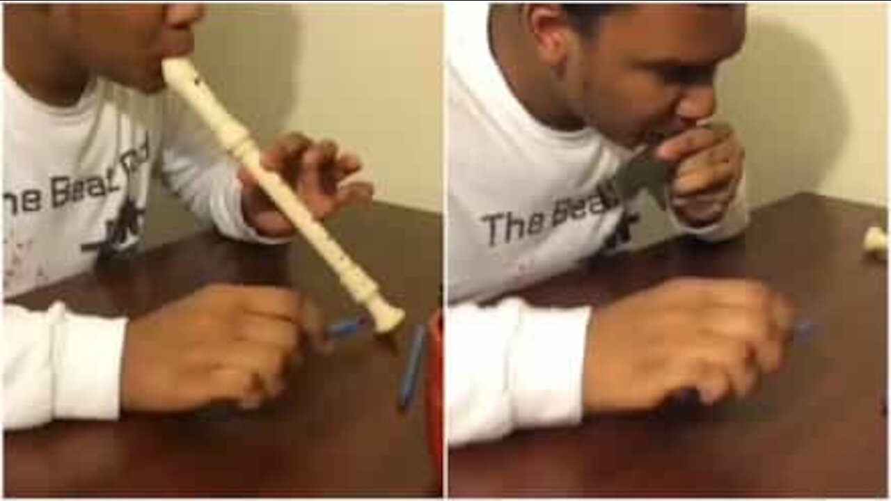 Gifted boy makes insane beats with pen tapping