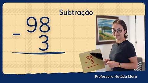 98-3 | 98 menos 3 | Como fazer subtração vertical?