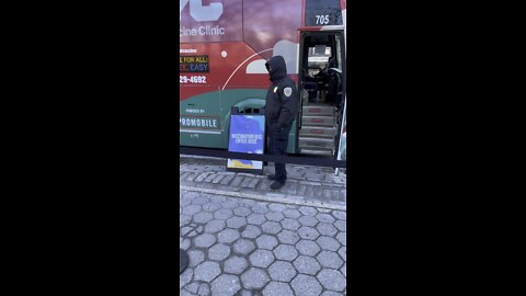 The mark bus in shithole NYC