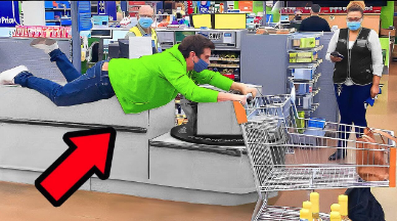 He Floats Through The Store!