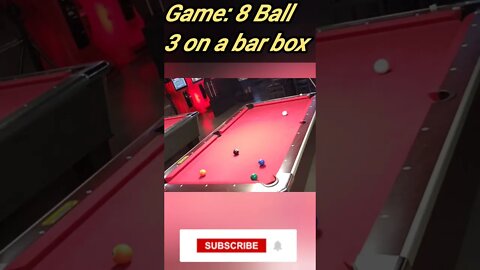 3 on a bar box #shorts #9ball