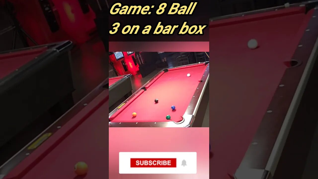 3 on a bar box #shorts #9ball