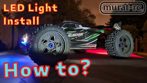 Traxxas Sledge LED Lights INSTALLATION -- MURAT-RC --