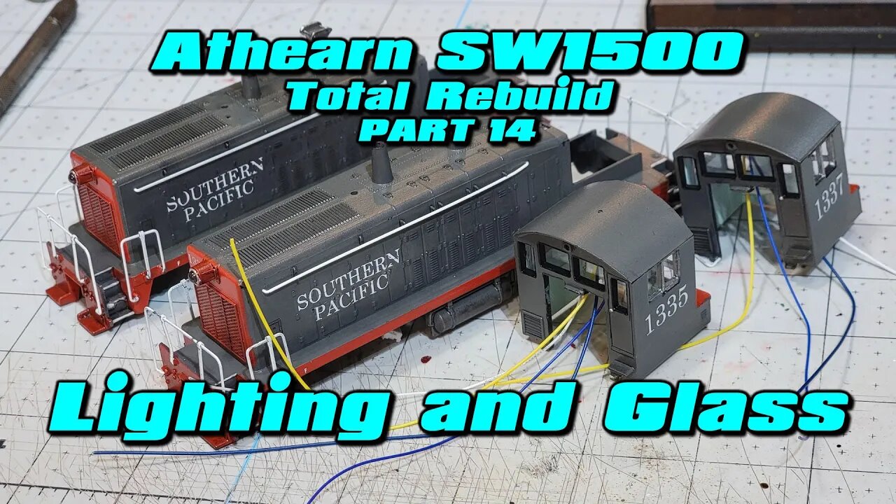 Athearn SW1500 Total Rebuild Part 14 Lights and Glass