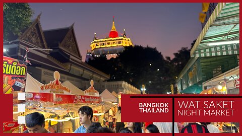 Golden Mount Temple Fair (Wat Saket)The Oldest Temple Fair in Bangkok - Thailand 2024