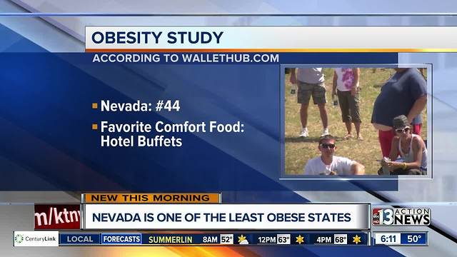 Nevada one of least obese states