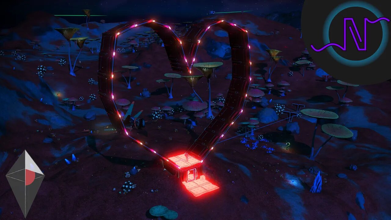 Building A Heart For Valentine's Day! - No Man's Sky Frontiers Live With Xycor