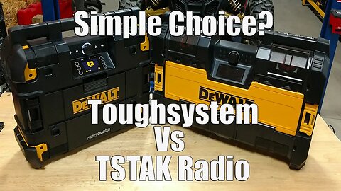 DEWALT TSTAK Radio vs Toughsystem Radio | What Radio Fits Your Listening Style Best