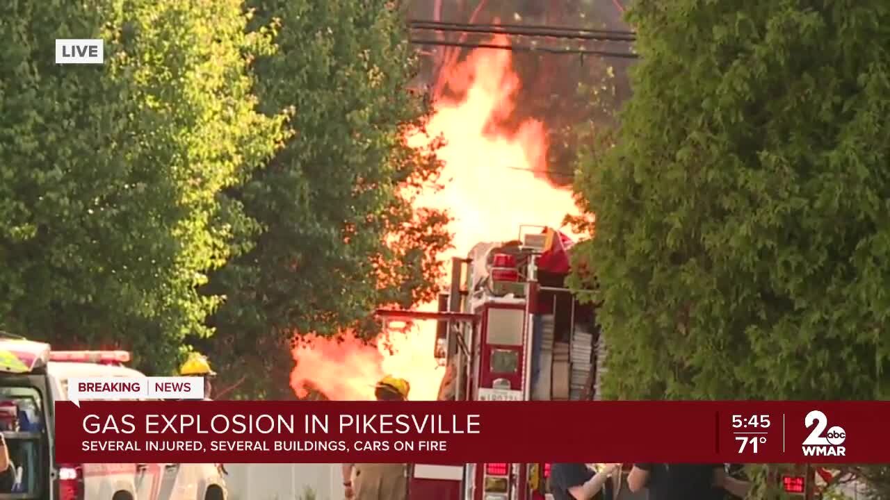 Multiple injured in a gas explosion in Pikesville Friday