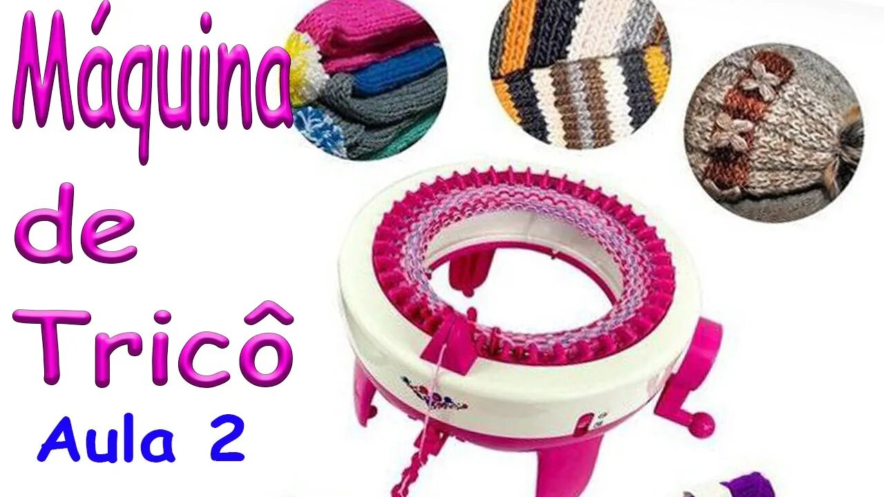 Como Fazer Painel (tricot plano) na Knitting Machine (Máquina de Tricô)