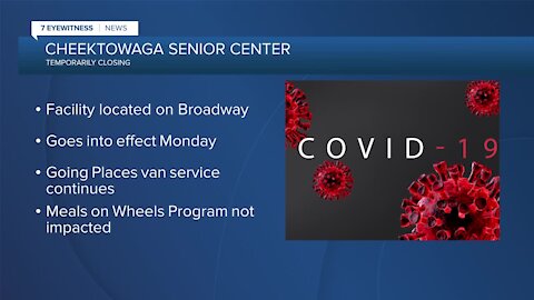 Cheektowaga Senior Center shutting its doors due to COVID-19