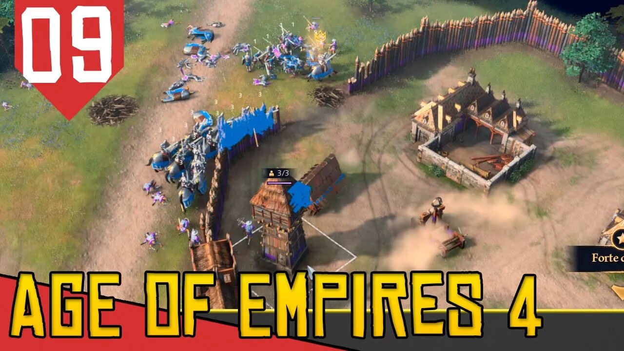 Cercado por FRANCESES e REBELDES em LINCOLN - Age of Empires 4 #09 [Série Gameplay PT-BR]