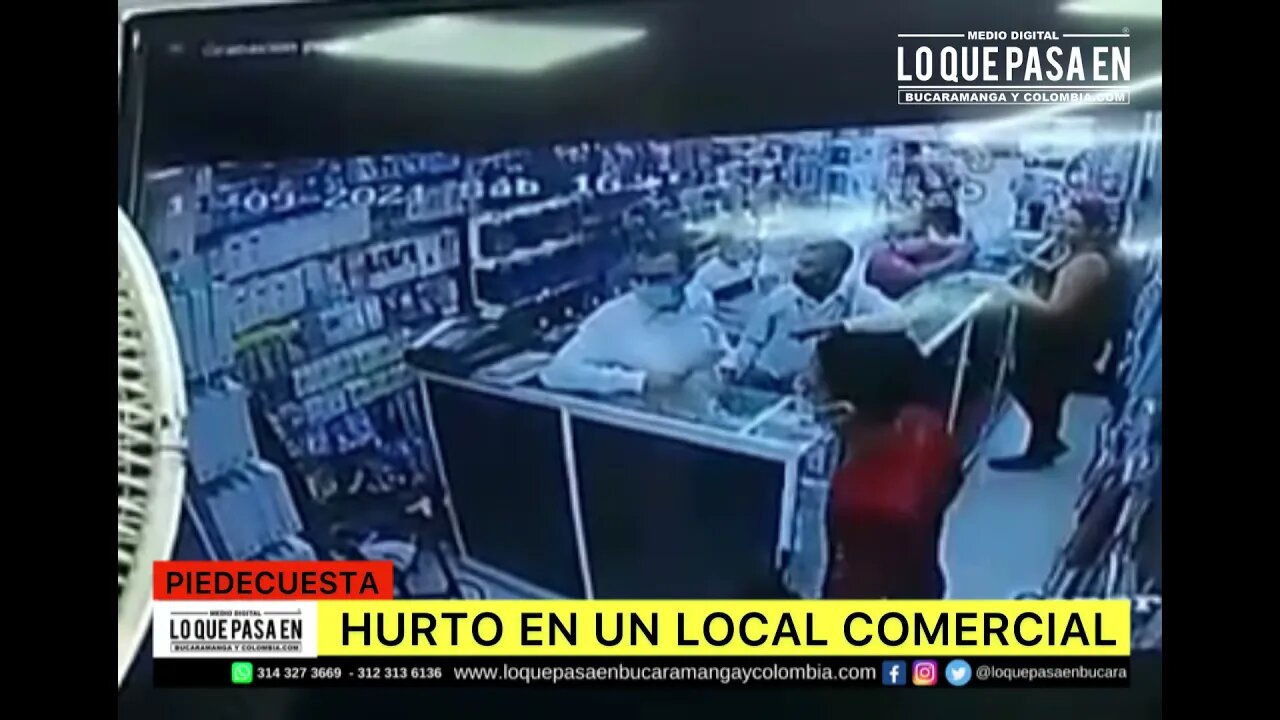 Hurto en local comercial de Piedecuesta