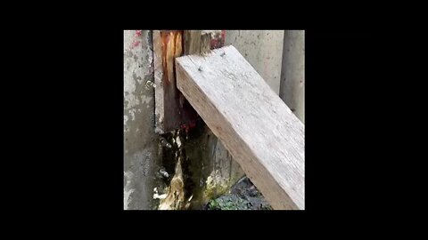 leaking concrete water tank repair process - this video shows how to repair leaking tanks.