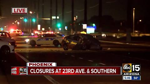 Man seriously hurt after multi-vehicle wreck in south Phoenix