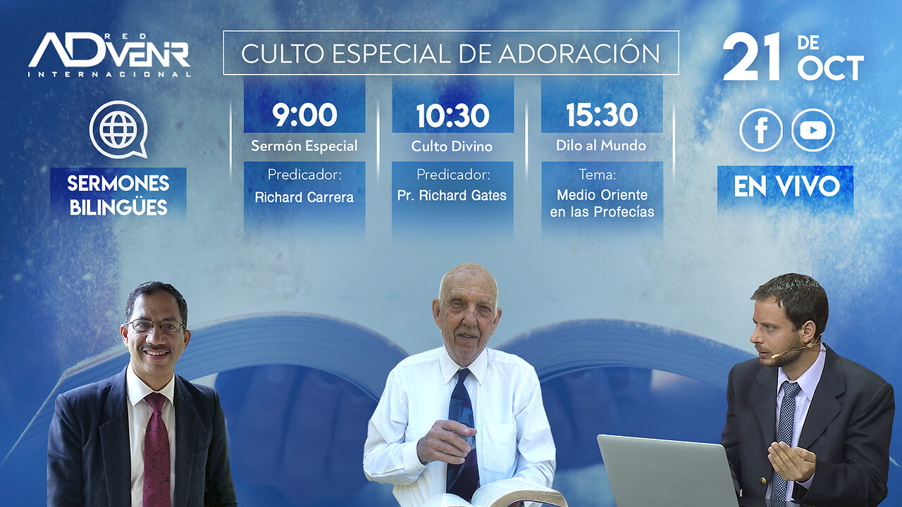 Culto Sábado Especial 21 Octubre 2023 - Richard Carrera y Pr. Richard Gates