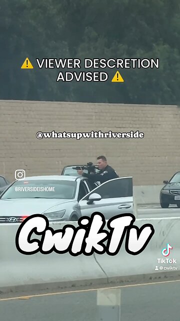 Standoff on the freeway in riverside 5/24/24