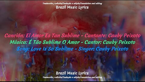 Brazilian Music: Love Is So Sublime - Singer: Cauby Peixoto