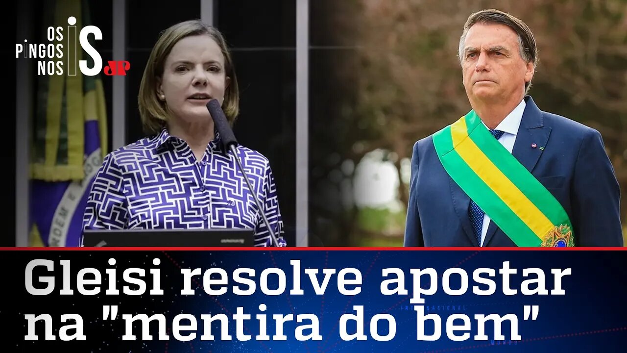 TSE manda Gleisi Hoffmann apagar fake news contra Bolsonaro