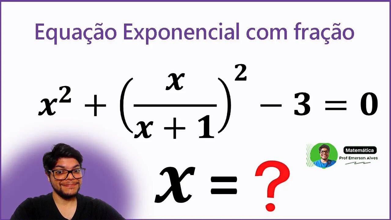 Equação exponencial com fração | Olimpíada de Matemática | Aprenda a resolver