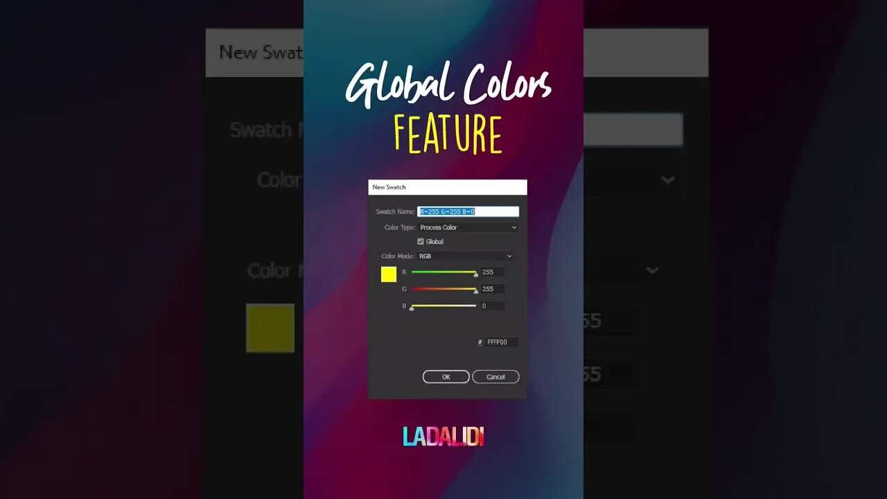 Update many colors at once with Global Colors! #adobeillustrator #illustratortips