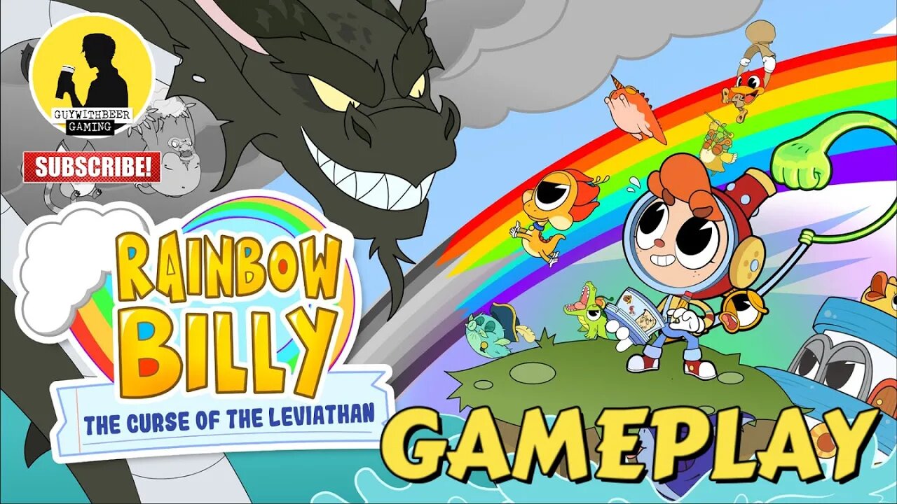 RAINBOW BILLY: THE CURSE OF THE LEVIATHAN | GAMEPLAY [CUTE, INDIE, PUZZLE PLATFORMER, RPG]