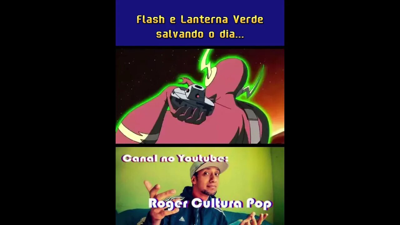 Flash e Lanterna Verde salvam a Terra #shorts #ligadajustiça #sbt #nostalgia