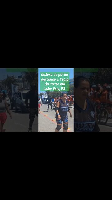 Galera do pátins agitando Praia do Forte, Cabo Frio, RJ!#shorts #riodejaneiro #besttravelbeaches