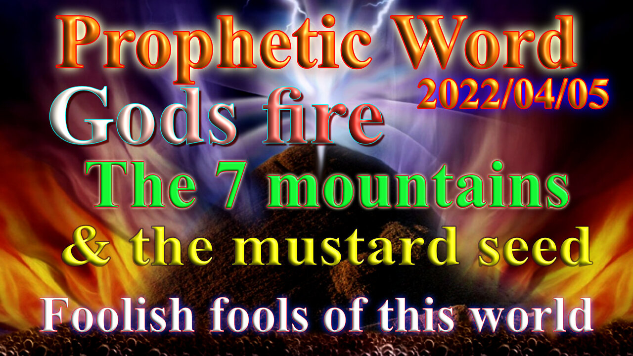 Fire of God, dry bones, Fools with 7 mountains against the Lord