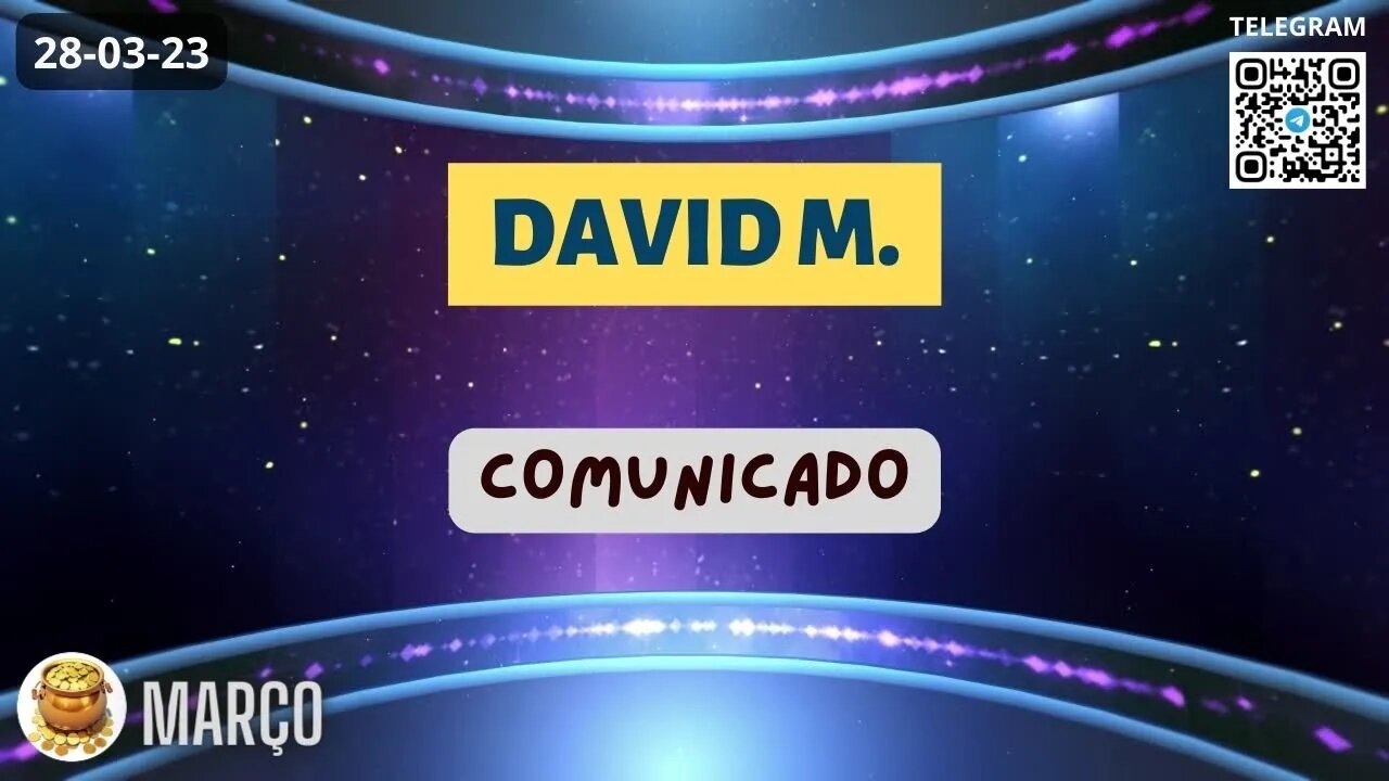 DAVID MIRANDA Comunicado - Operações Pagamentos