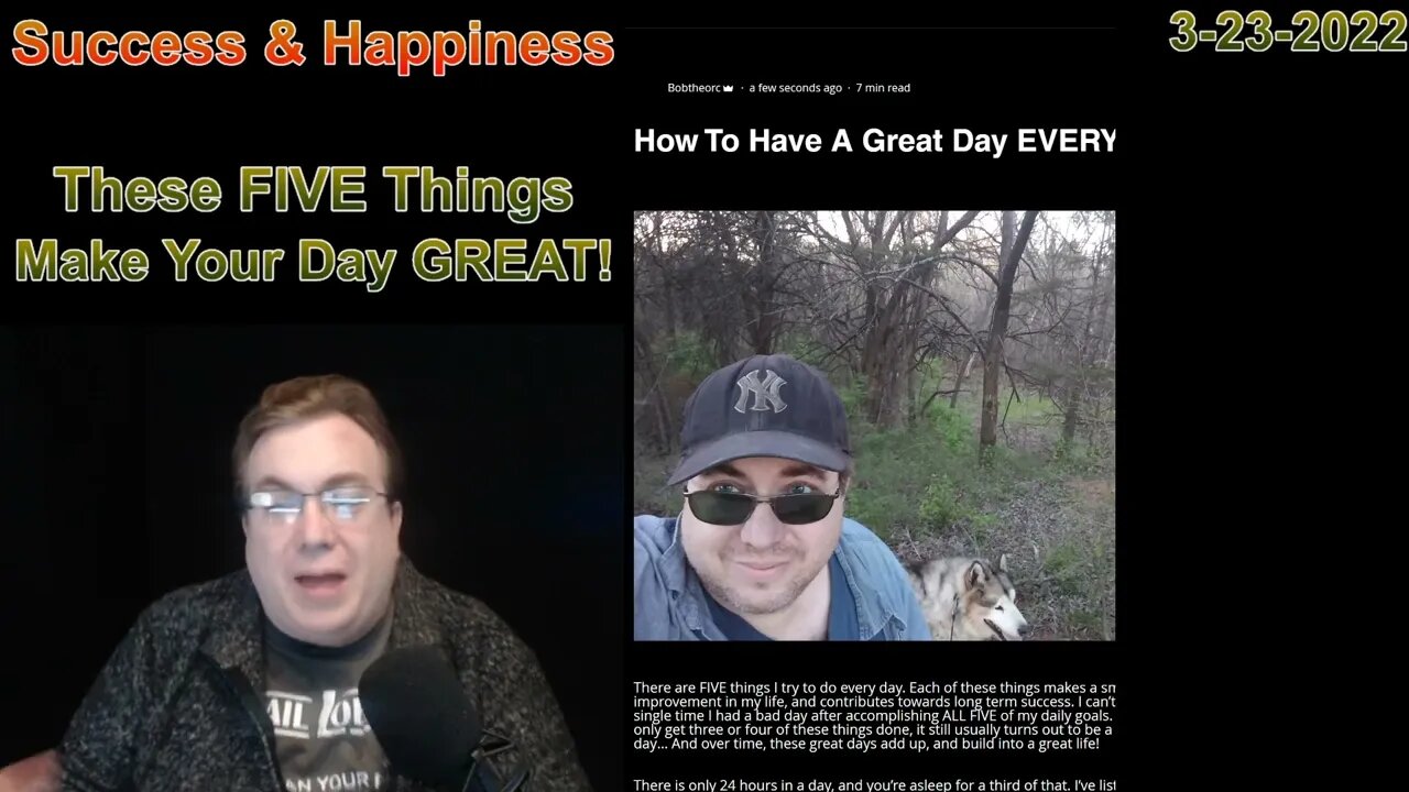 Success & Happiness: These FIVE Things Make Your Day GREAT! 3-23-2022