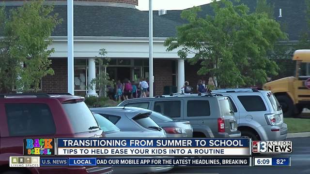 Helping your kids transition from summer time to school time