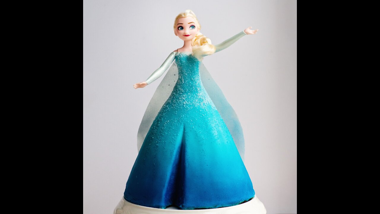 😍😍😍lovely doll cake making🧁🧁🧁