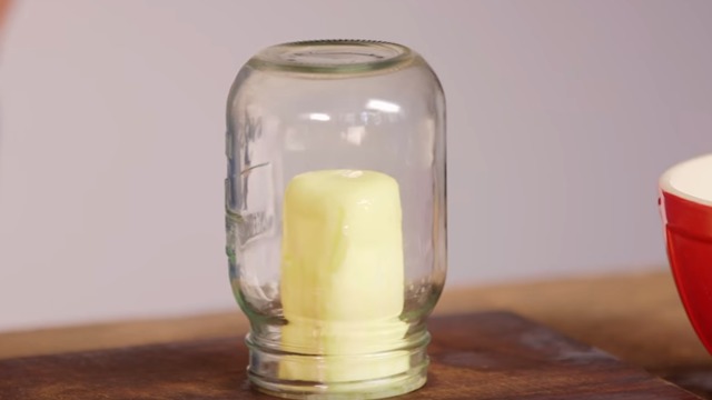 Why Putting a Mason Jar Over a Stick of Butter is Our New Favorite Food Hack