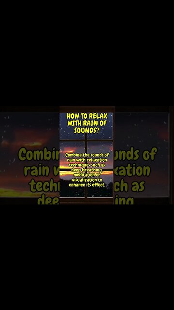 Melt Away Stress with the Ultimate Yoga Rain Sound Meditation #shorts