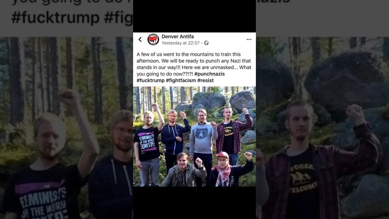 Antifa trains in the mountains in Deny #nonsense #zoobox #twitterquotes