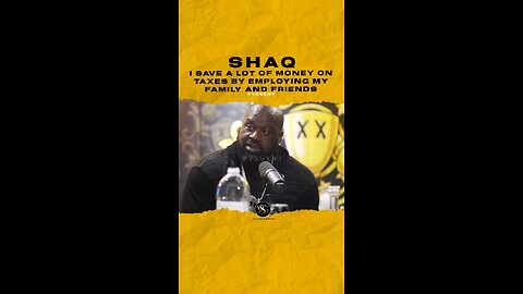 #shaq I save a lot of money on taxes by employing my family and friends. 🎥 @drinkchamps