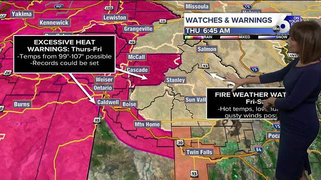 Oppressive temps prompt Excessive Heat Warnings for Thursday and Friday