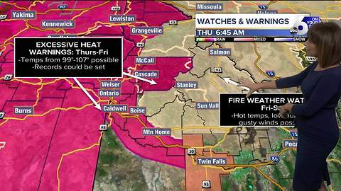 Oppressive temps prompt Excessive Heat Warnings for Thursday and Friday