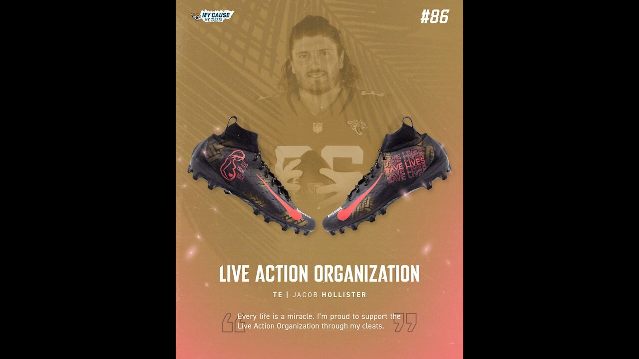 NFL Star Stands for Life, Chooses Live Action As Charity To Put On Cleats