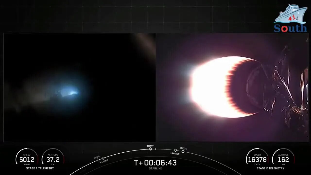 Starlink Mission With Space X Live. 12/06/2023.