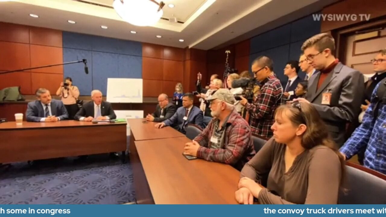 the convoy truck drivers meet with some in congress