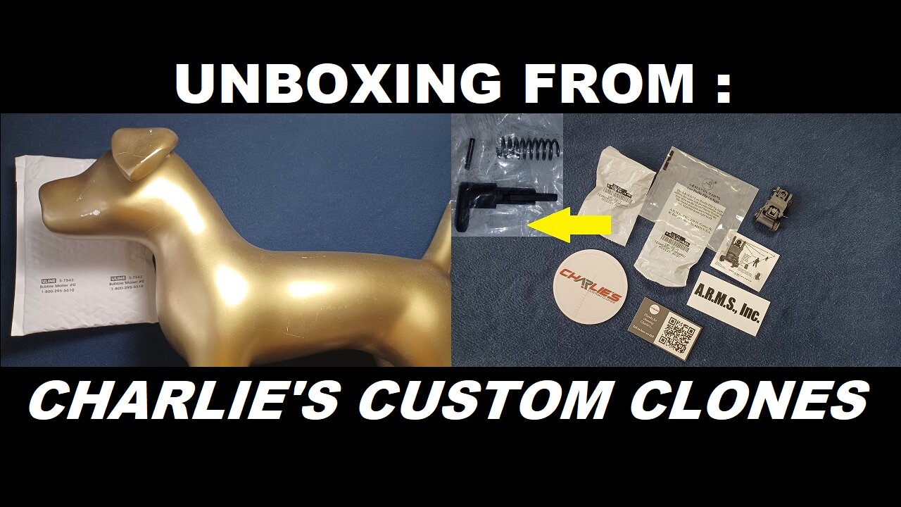 UNBOXING 170: CHARLIE'S CUSTOM CLONES. LUTH-AR Teardrop Forward Assist, A.R.M.S. Inc. #40-L BUIS.