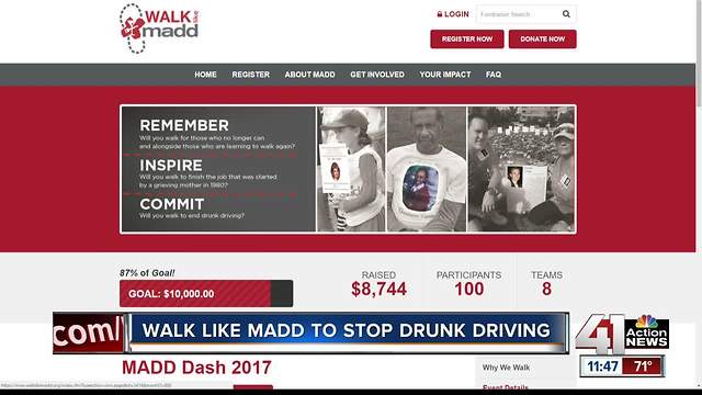 Walk like MADD to stop drunk driving