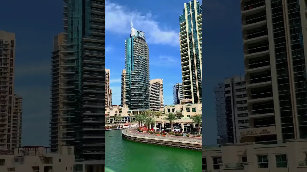 Dubai Marina 🇦🇪 #skateweaver #shorts #travel #jumeirahbeach