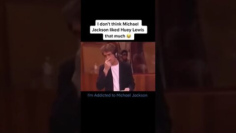 That Time Michael Jackson Wasn’t Feeling Huey Lewis Singing #shorts #michaeljackson