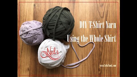 DIY T-Shirt yarn - Using the Whole Shirt