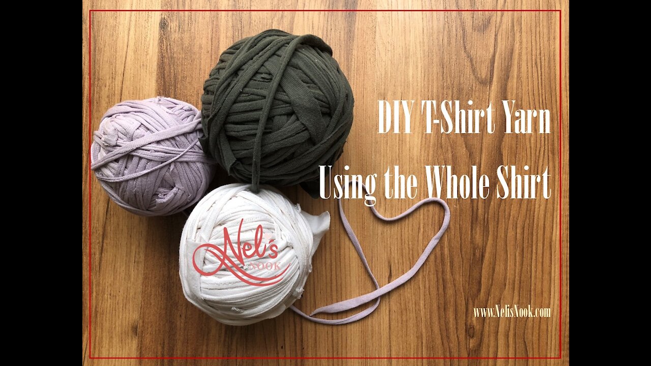 DIY T-Shirt yarn - Using the Whole Shirt